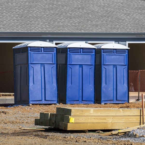 can i customize the exterior of the portable restrooms with my event logo or branding in Columbus